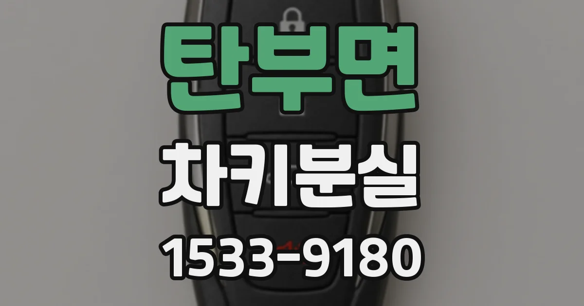 탄부면 차키분실