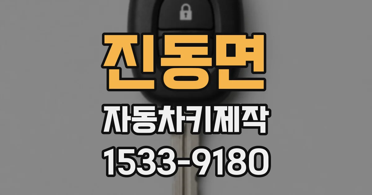 진동면 자동차키제작