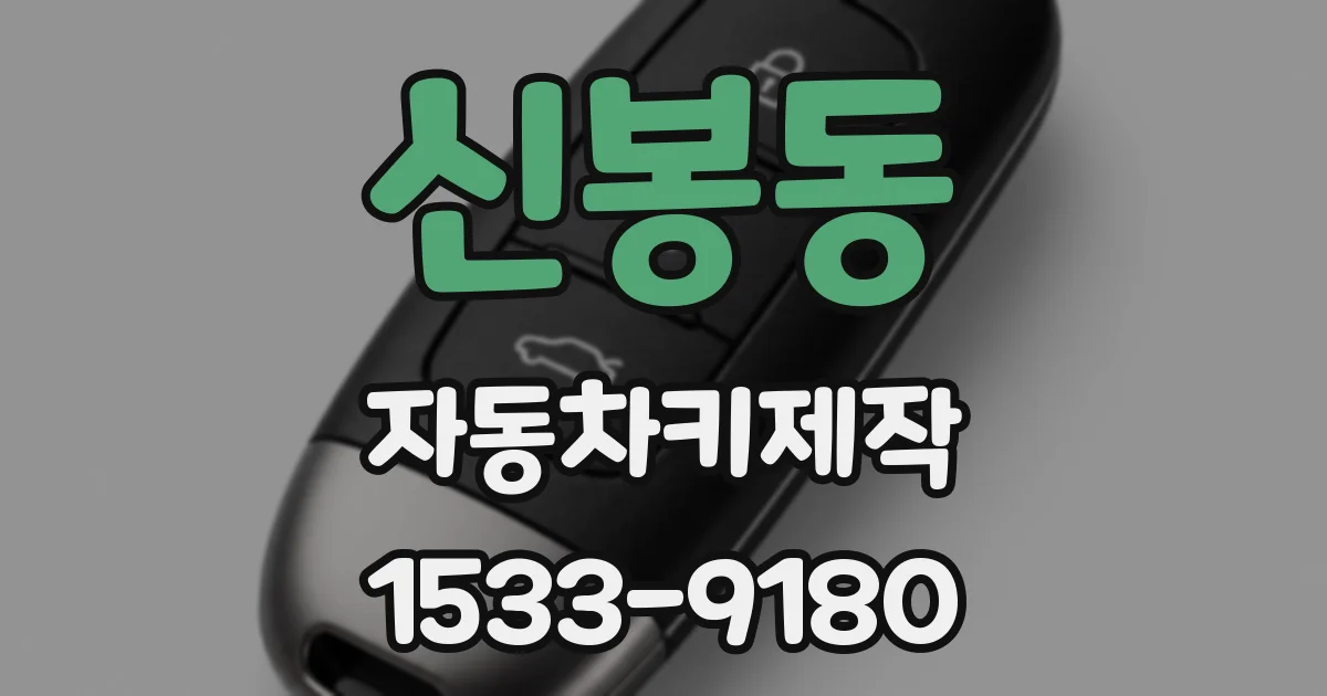 신봉동 자동차키제작