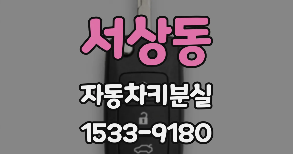 서상동 자동차키분실