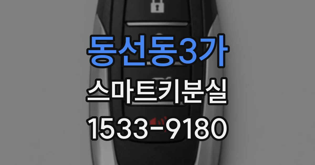 동선동3가 스마트키분실