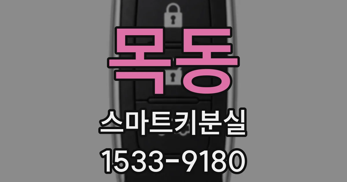 목동 스마트키분실