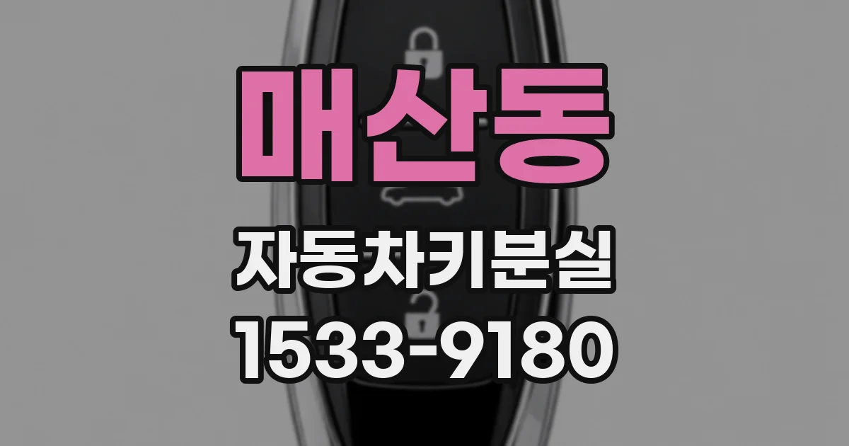 매산동 자동차키분실