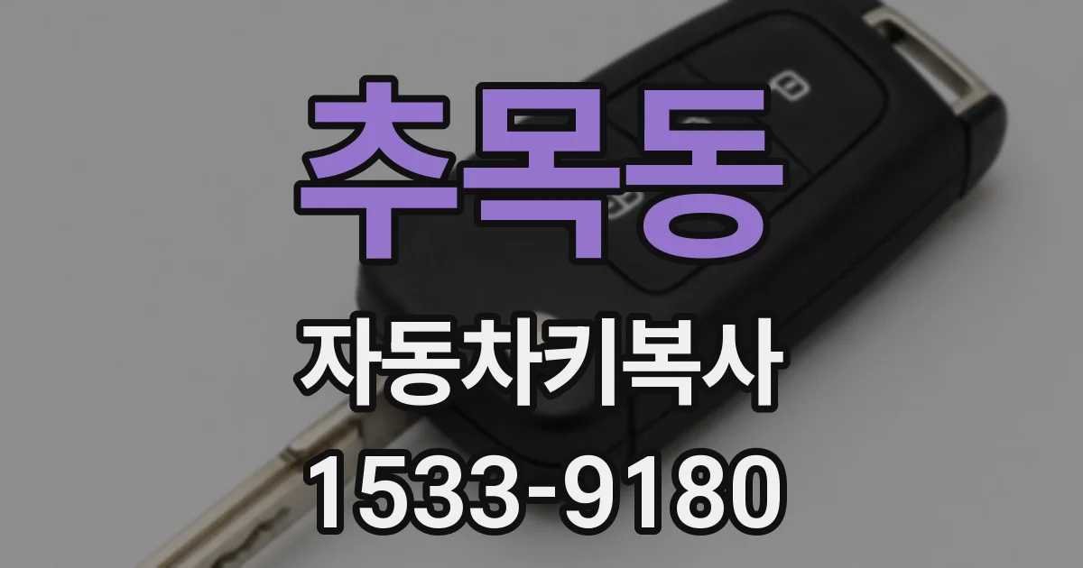 추목동 자동차키복사