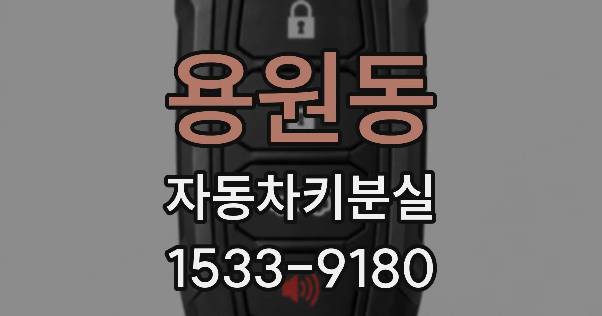 용원동 자동차키분실