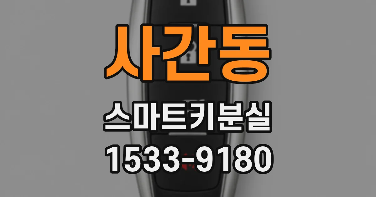 사간동 스마트키분실