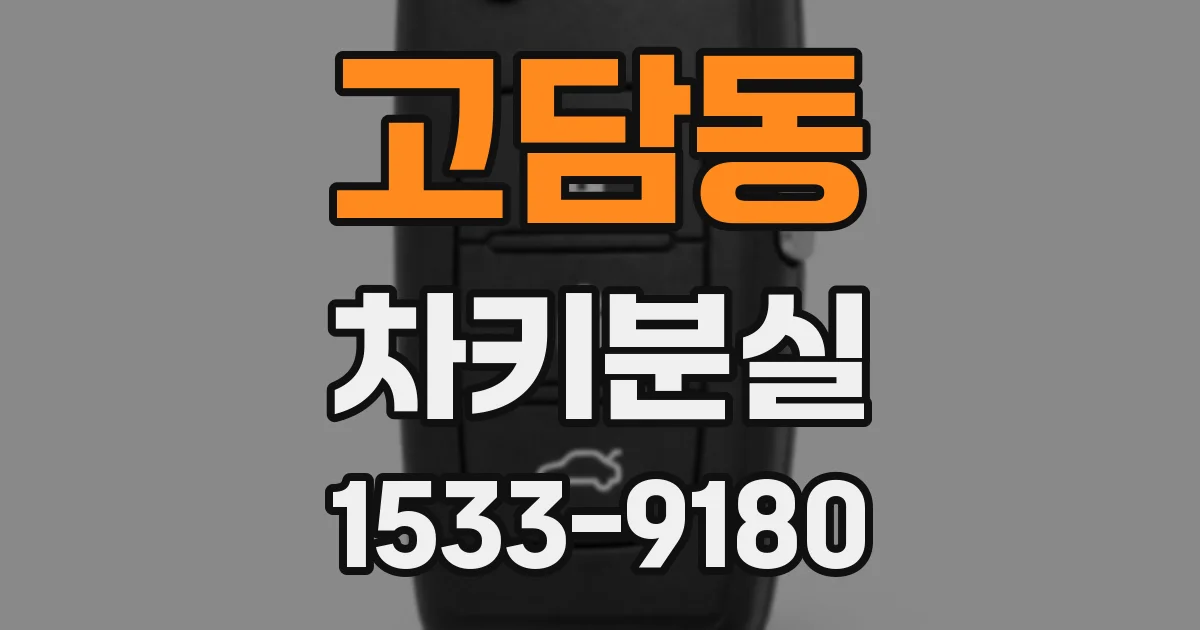 고담동 차키분실