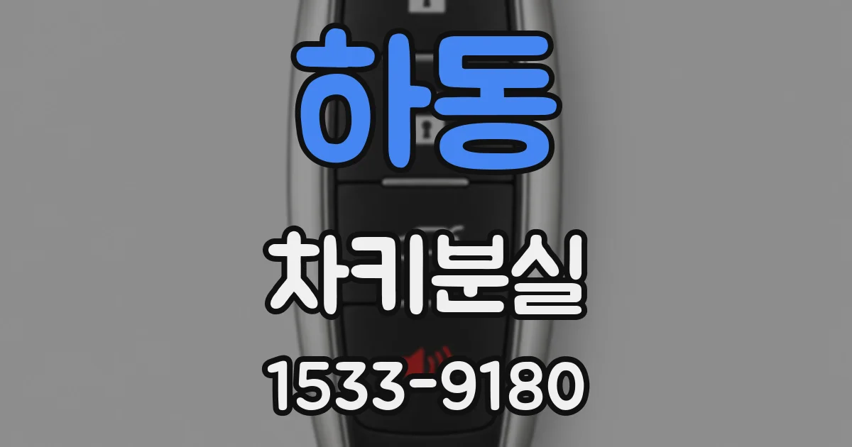 하동 차키분실
