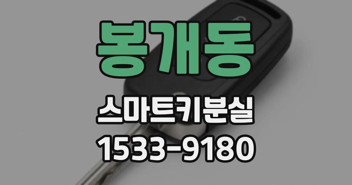 봉개동 스마트키분실
