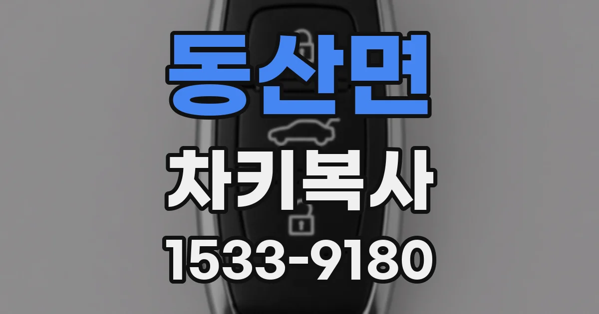 동산면 차키복사