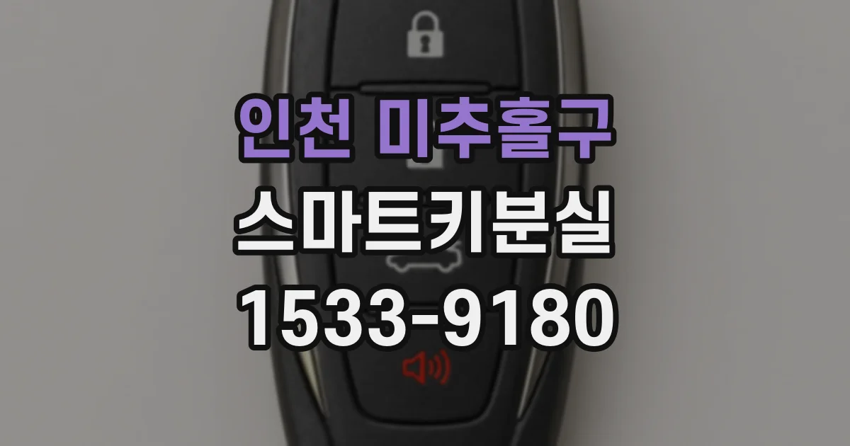 인천 미추홀구 스마트키분실