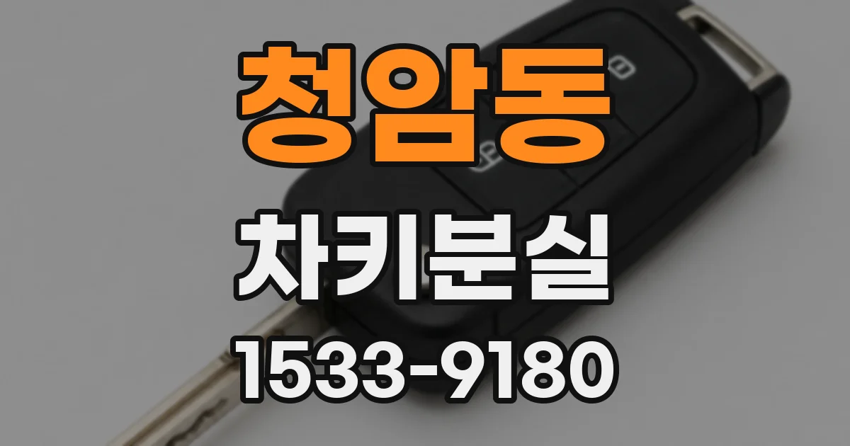 청암동 차키분실