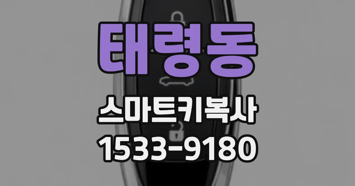 태령동 스마트키복사