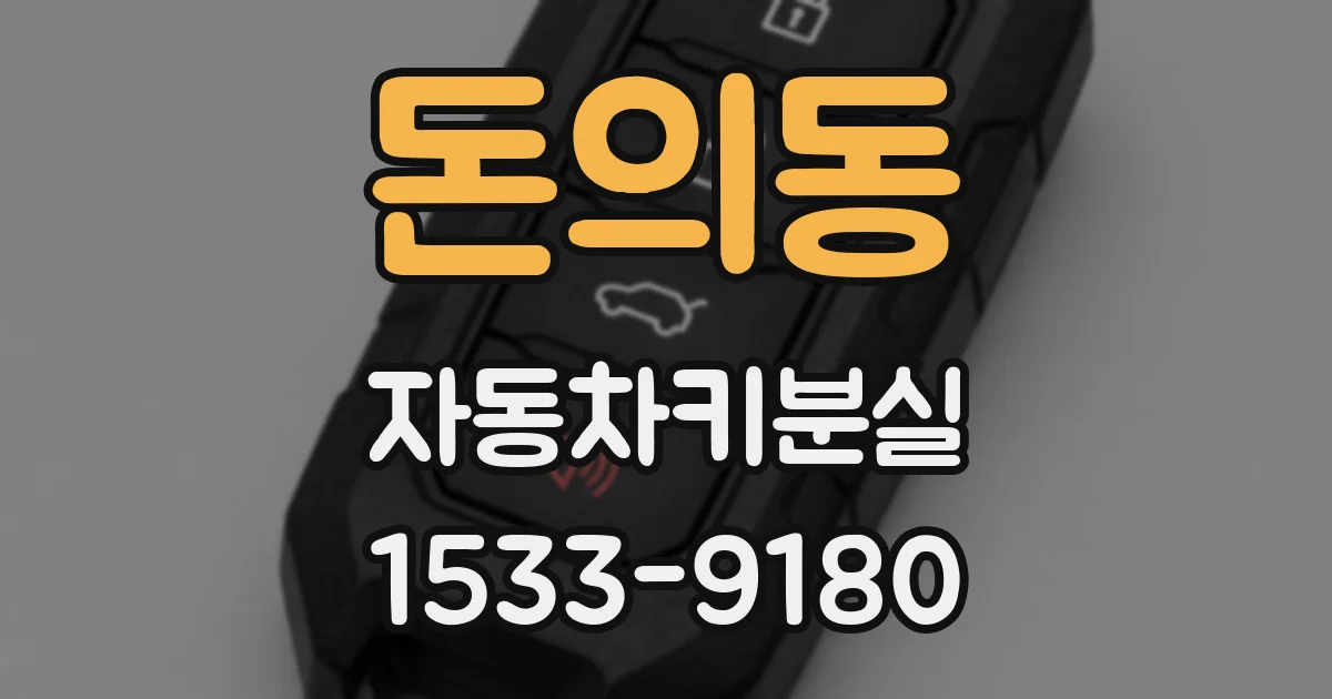 돈의동 자동차키분실