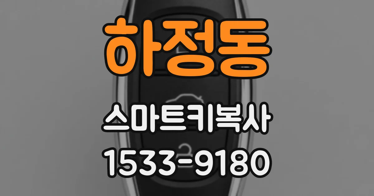 하정동 스마트키복사