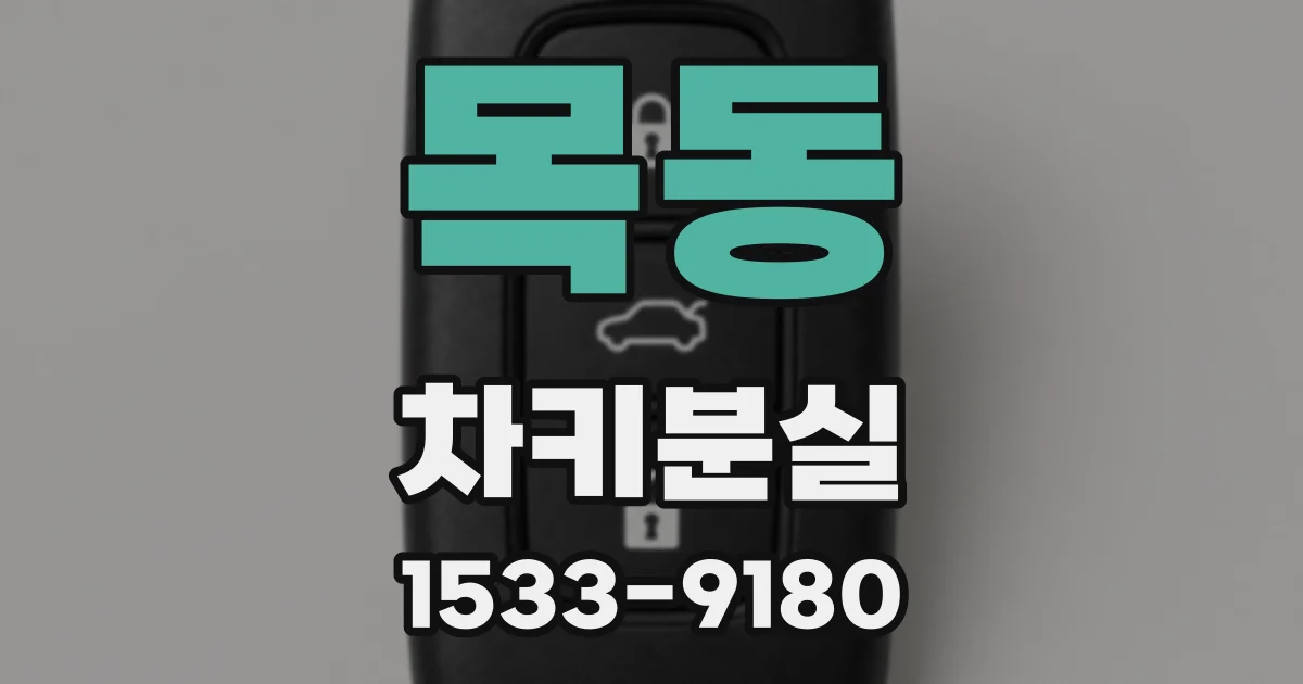 목동 차키분실
