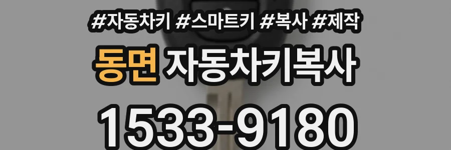 동면 자동차키복사