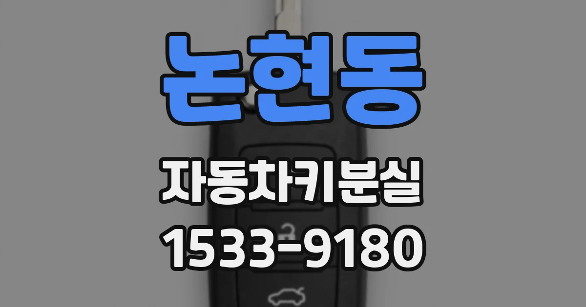 논현동 자동차키분실