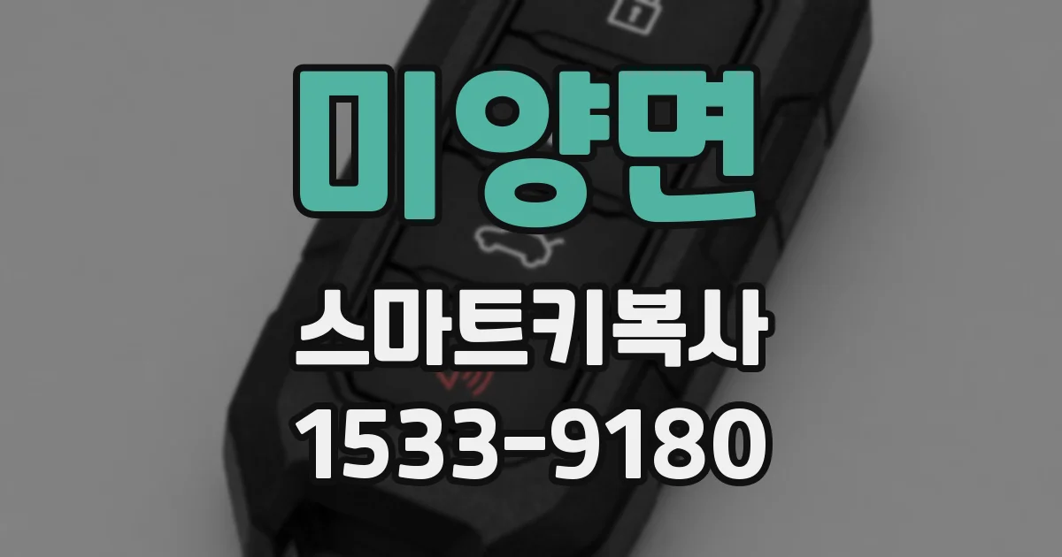 미양면 스마트키복사