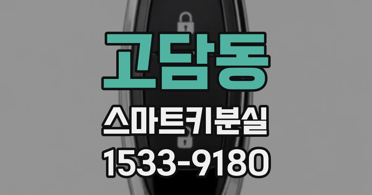 고담동 스마트키분실