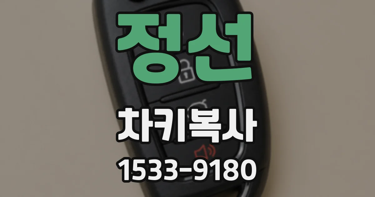 정선 차키복사