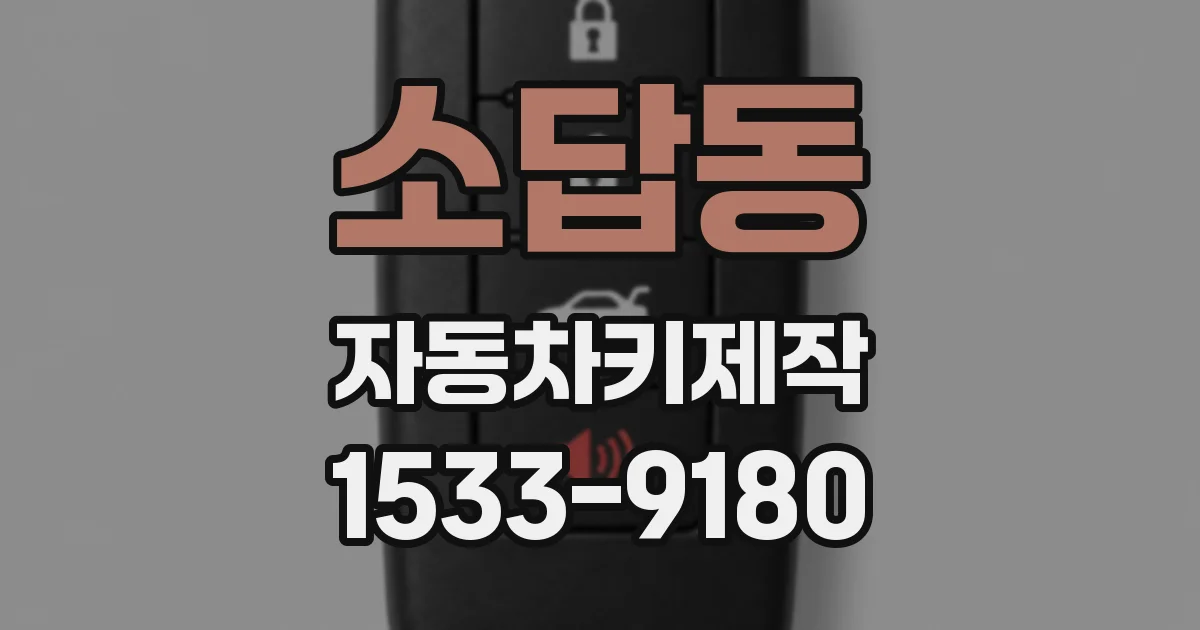 소답동 자동차키제작