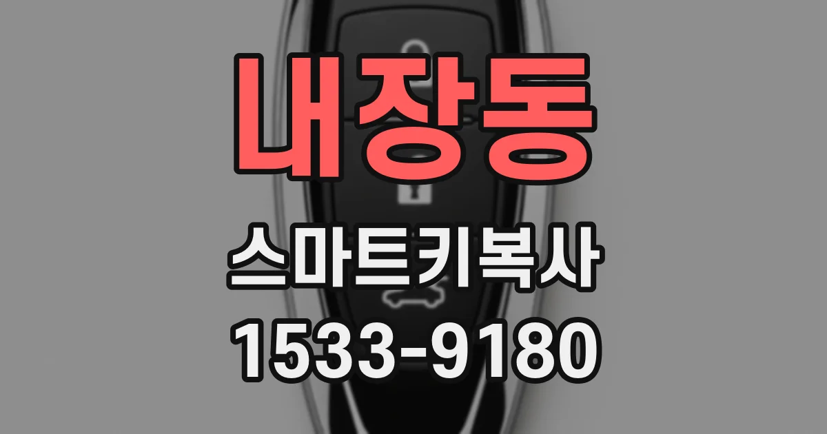 내장동 스마트키복사