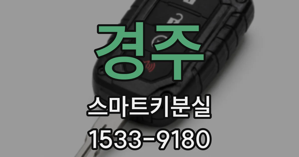 경주 스마트키분실
