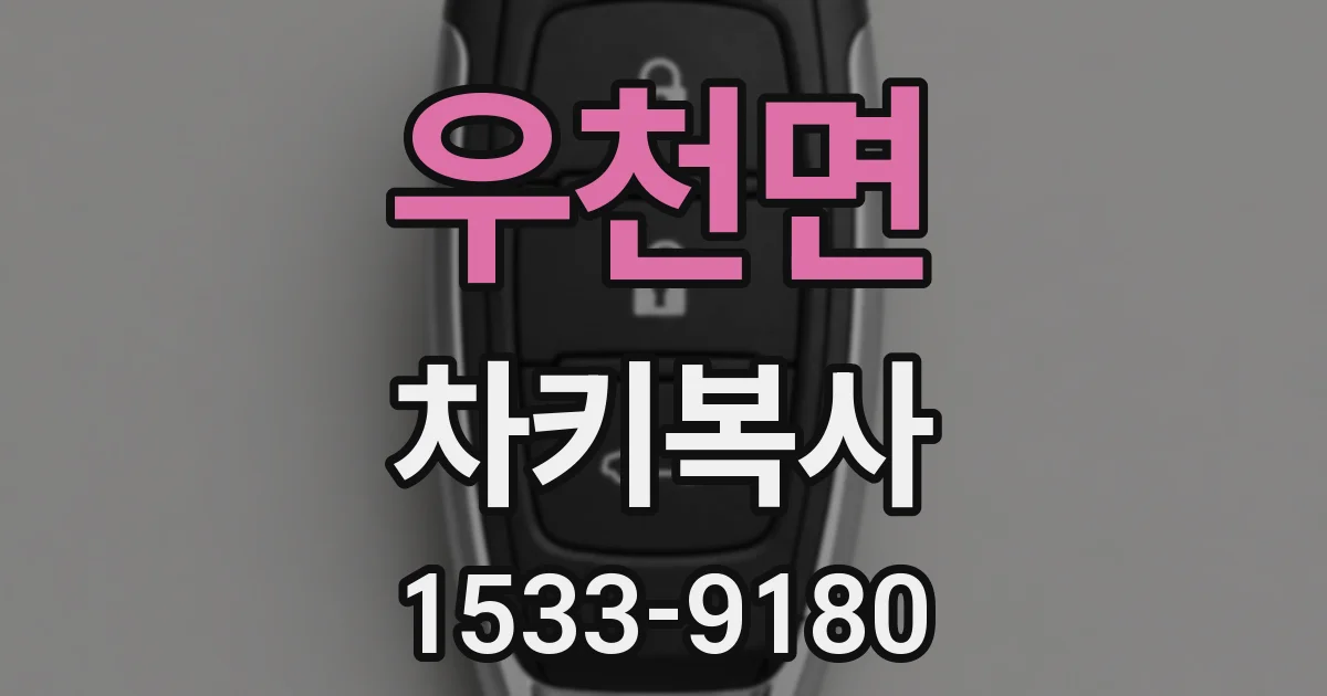 우천면 차키복사