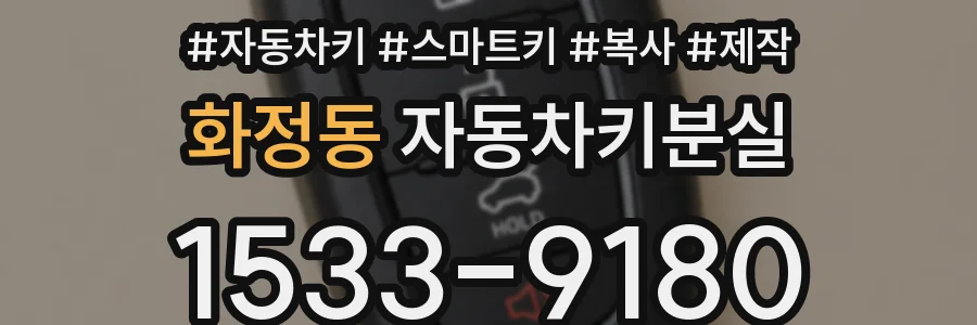 화정동 자동차키분실