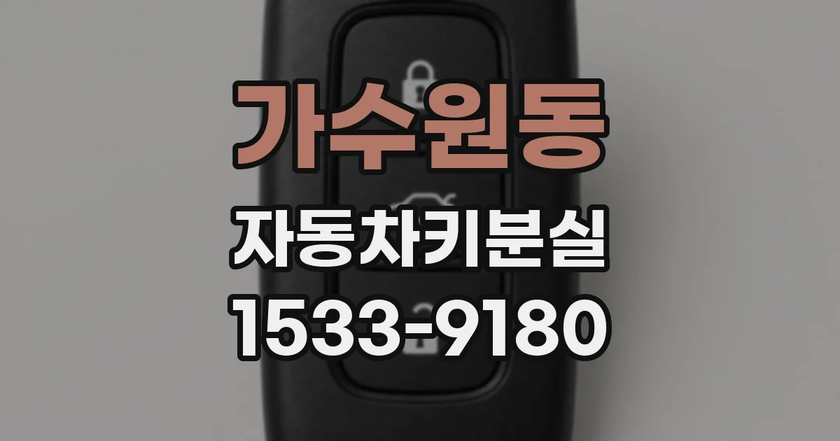 가수원동 자동차키분실
