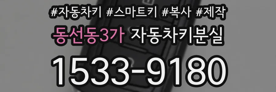 동선동3가 자동차키분실