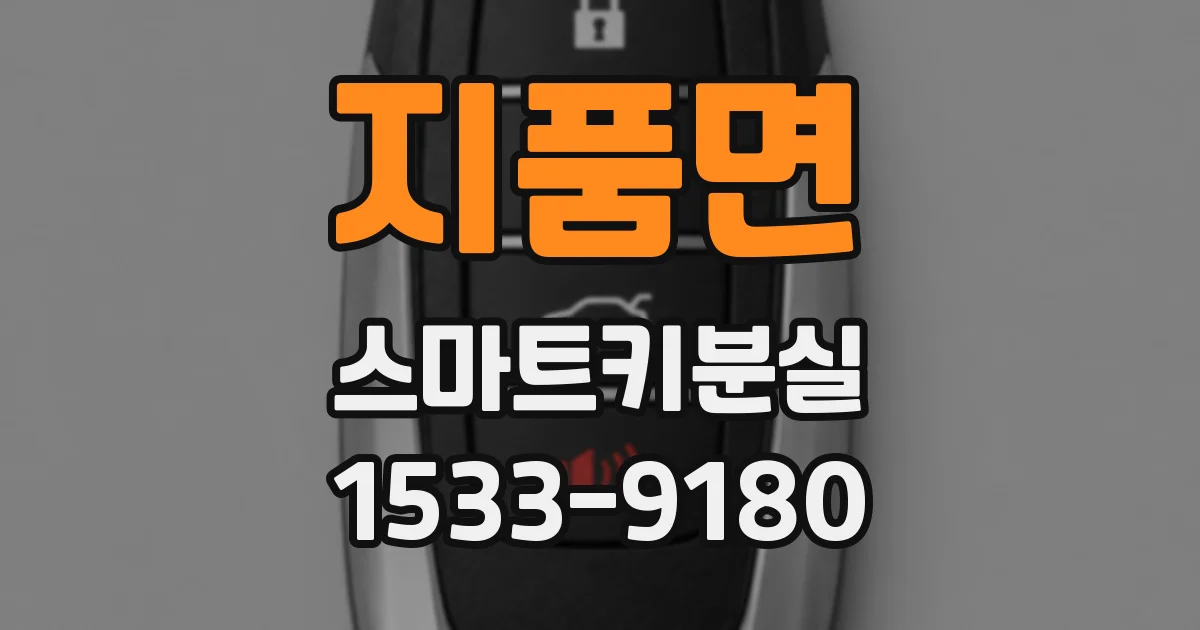 지품면 스마트키분실