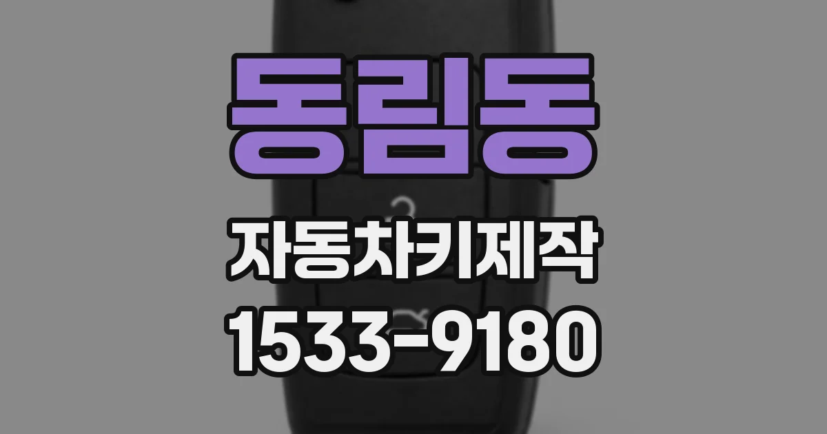 동림동 자동차키제작