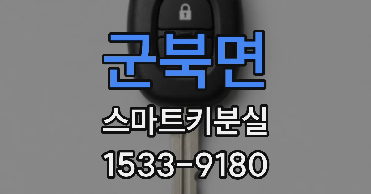군북면 스마트키분실