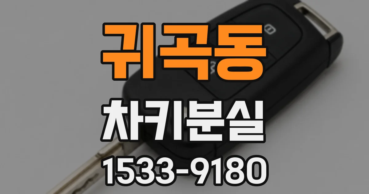 귀곡동 차키분실