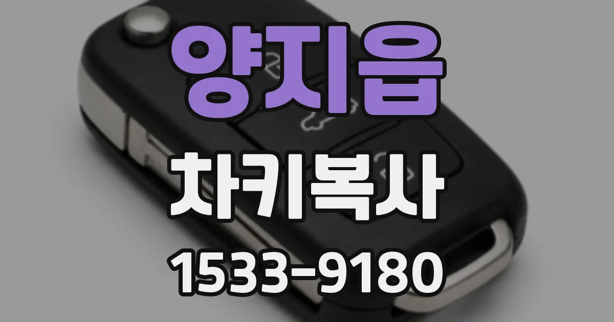양지읍 차키복사