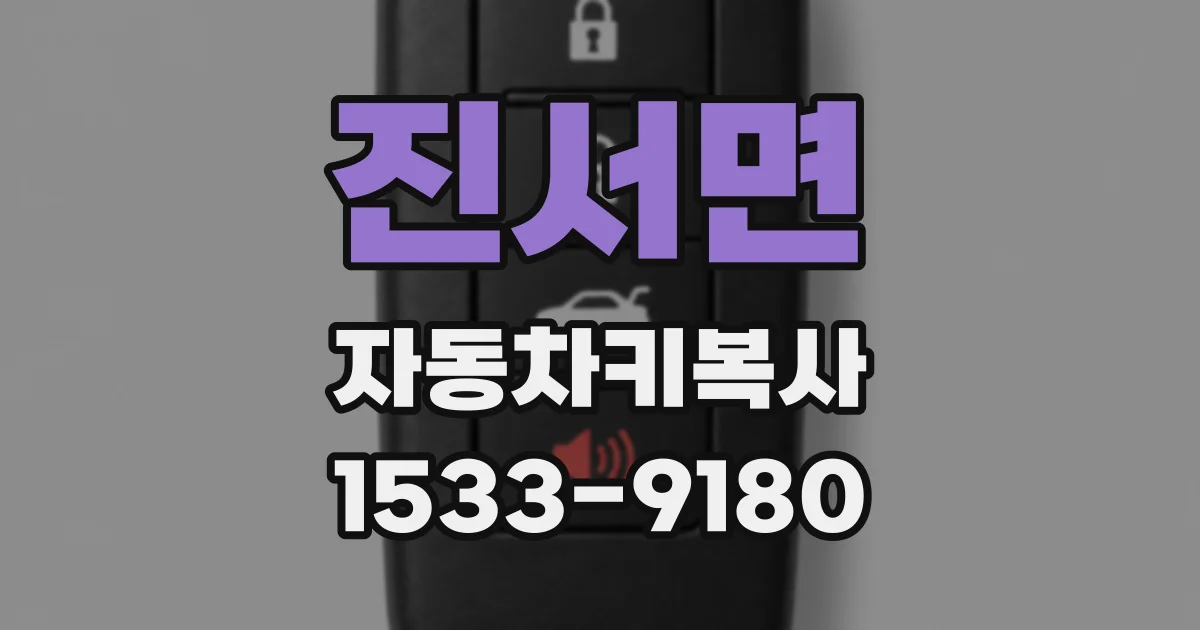 진서면 자동차키복사