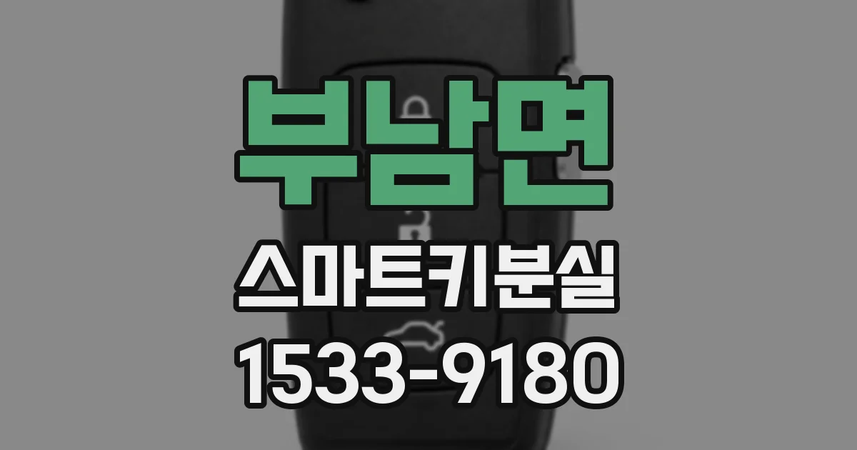 부남면 스마트키분실