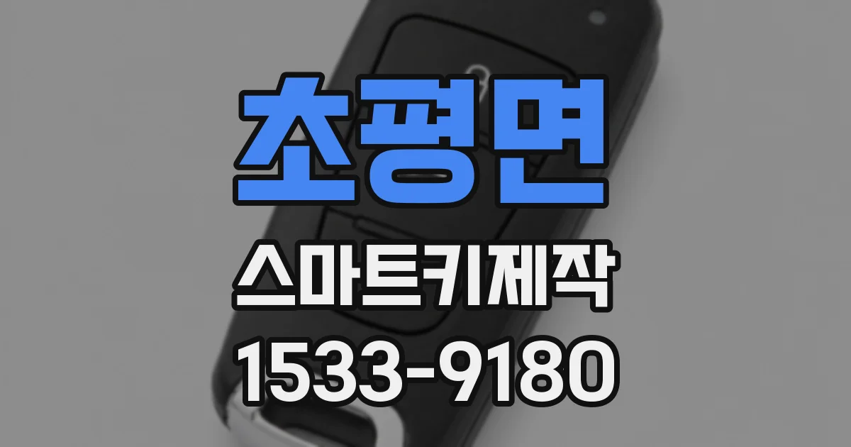 초평면 스마트키제작