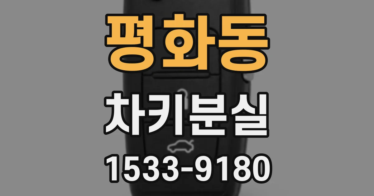평화동 차키분실