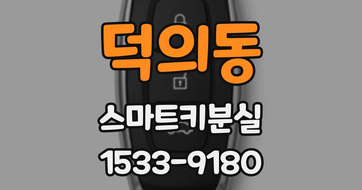 덕의동 스마트키분실