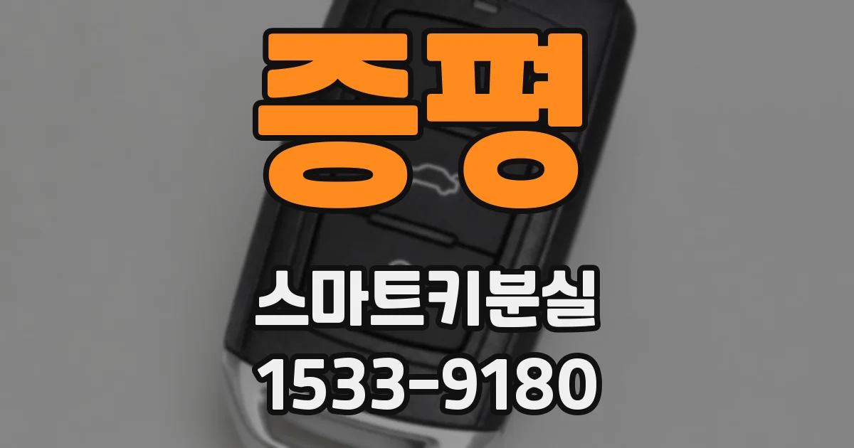 증평 스마트키분실