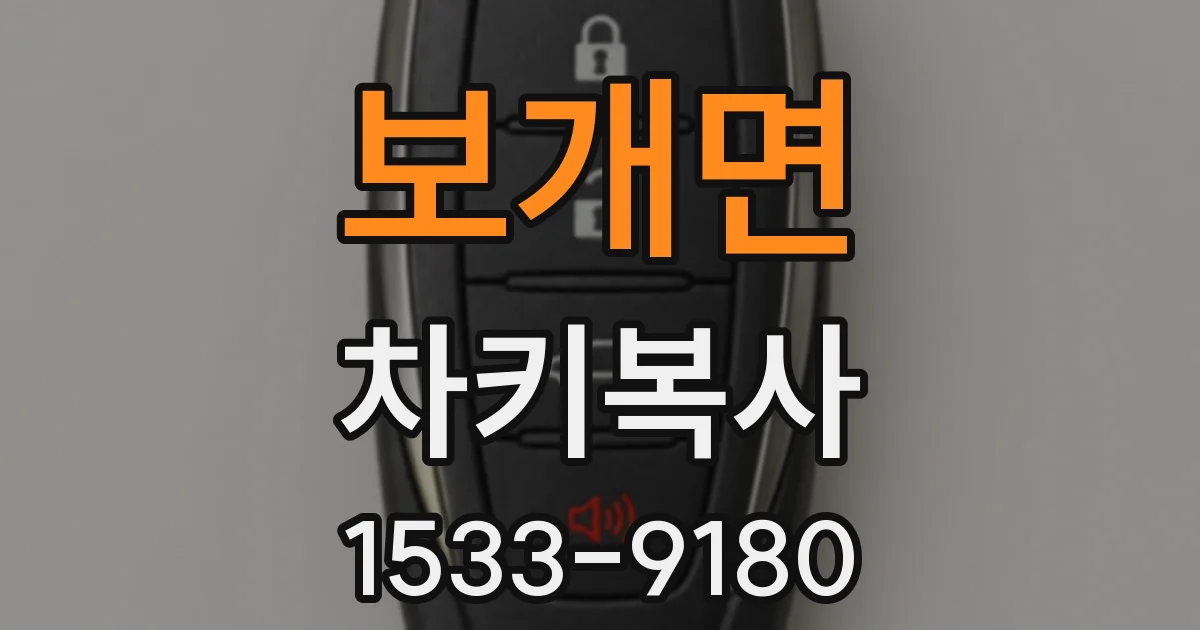 보개면 차키복사