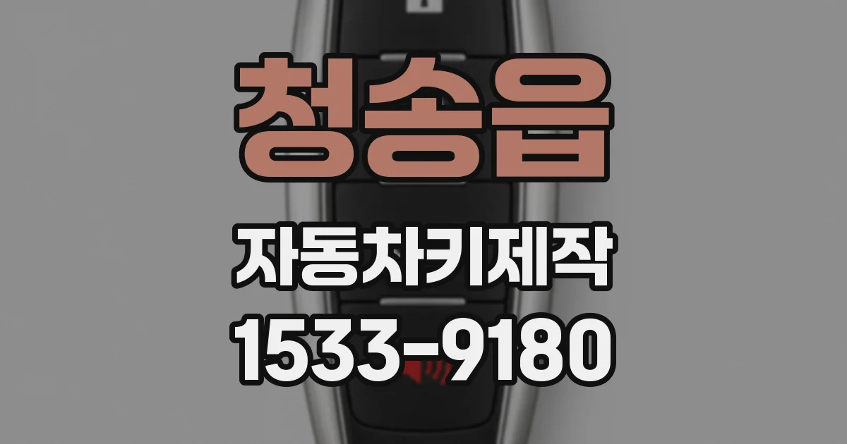 청송읍 자동차키제작
