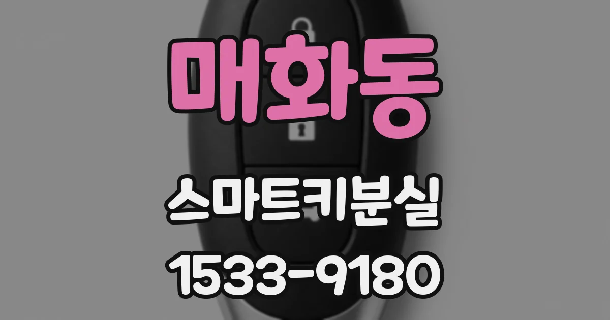 매화동 스마트키분실