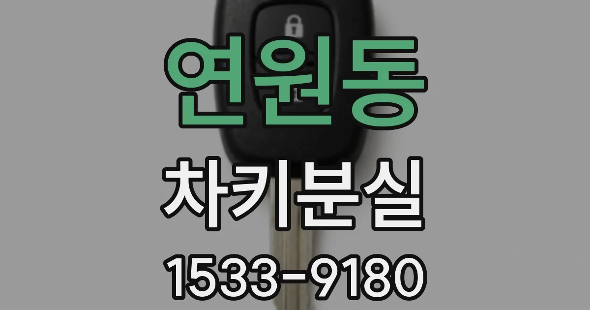 연원동 차키분실