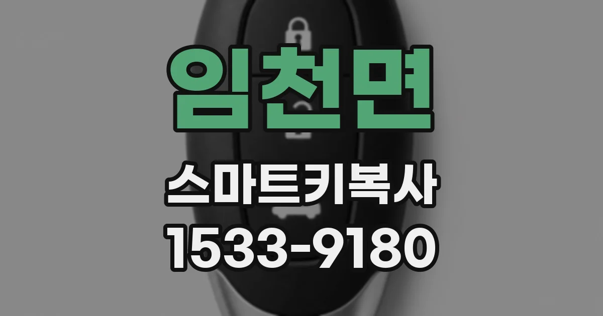 임천면 스마트키복사