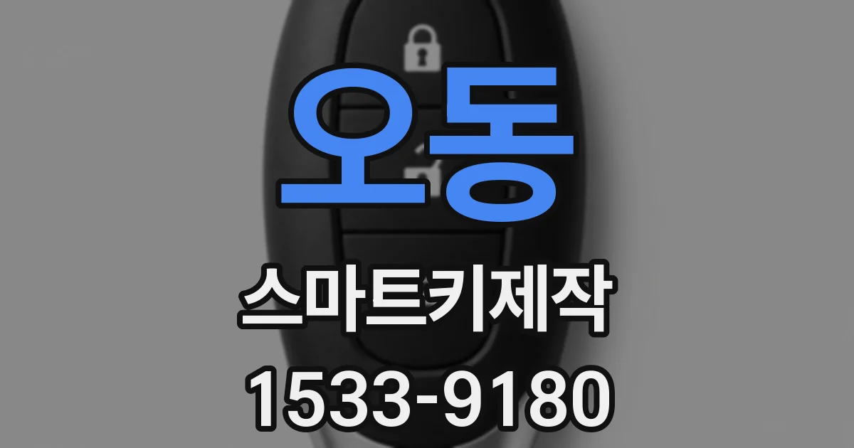 오동 스마트키제작