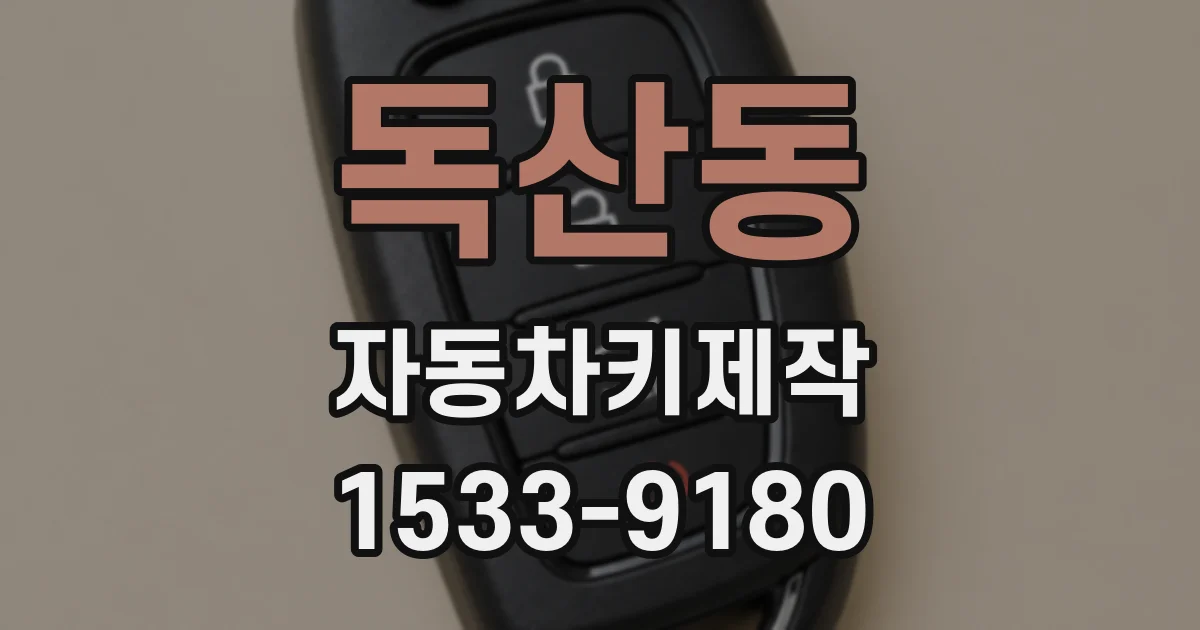 독산동 자동차키제작